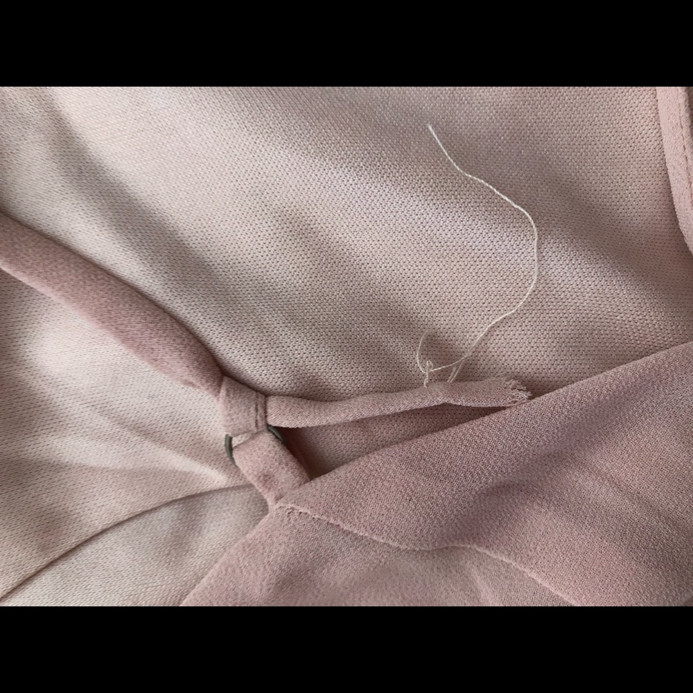 Lulus blush maxi dress with ruffle leg slit - Picture 3 of 5